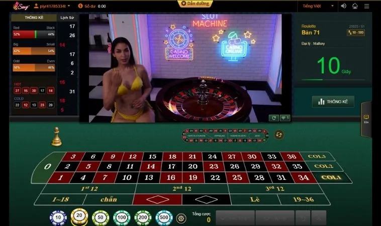 Bàn cược Roulette Nhà Cái 789P